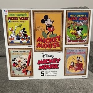 Five Brand New Disney Mickey Mouse Jigsaw Puzzles